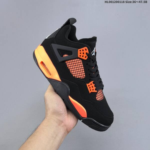 Jordan Air Jordan 4 Retro black/orange 36-47.5 basketball