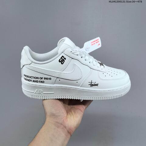Nike Air Force 1 Low All White EU 36-47 Sneaker - Unisex (BS-61625)
