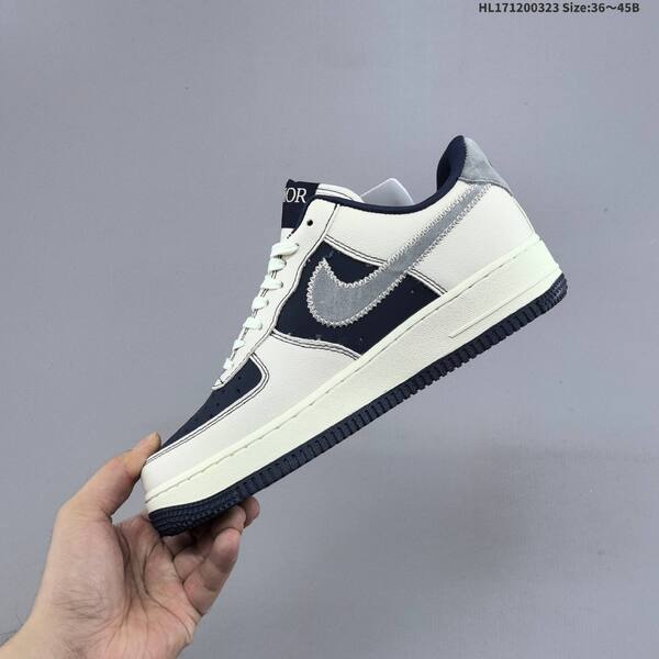 Nike Air Force 1 07 Low sail navy blue grey EU 36-45 sneaker
