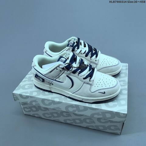 Nike Dunk Low Off White Grey Blue EU 36-45 Skate Shoe - Unisex (BS-61325)