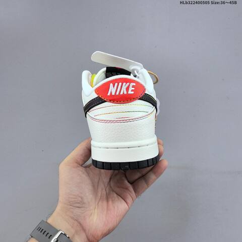 Nike Dunk SB Low White Black Red Multicolor EU 36-45 Skate Shoe - Unisex (BS-60485)