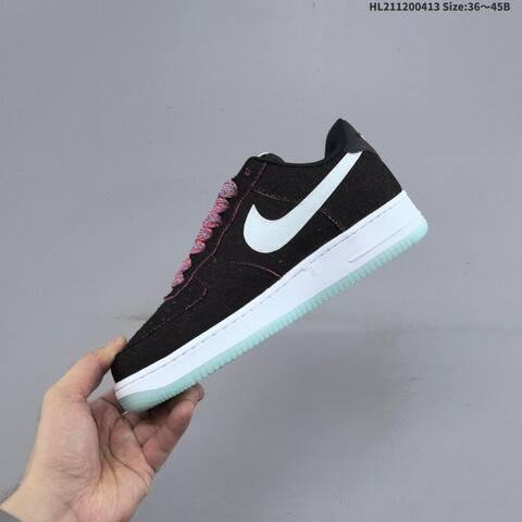 Nike Air Force 1 07 Black Silver White Multicolor EU 36-45 Sneaker - Unisex (BS-60784)
