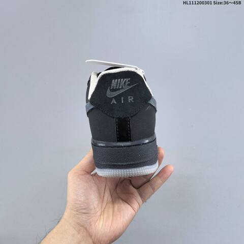 Nike Air Force 1 07 Black Grey Light Grey EU 36-45 Sneaker - Unisex (BS-61484)