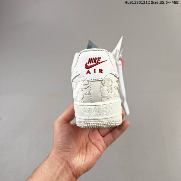 Nike Air Force 1 07 Low off white burgundy red EU 35 5-46 sneaker