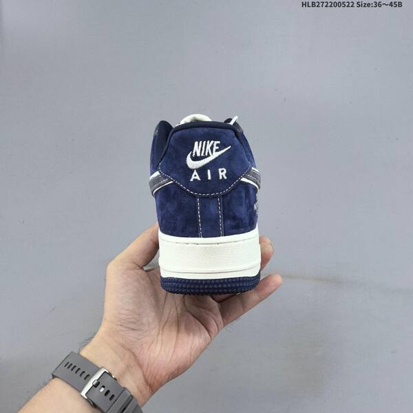 Nike Air Force 1 07 LV8 navy blue off white dark gray EU 36-45 sneaker