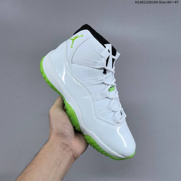 Jordan Air Jordan 11 Retro white/green/black 40~47 basketball
