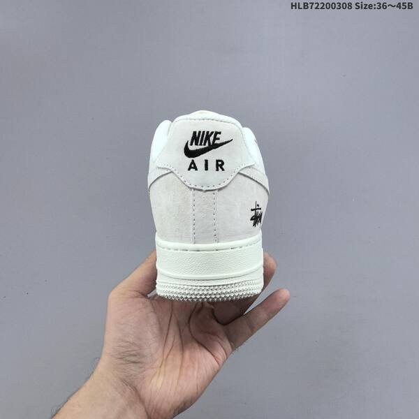 Nike Air Force 1 07 LV8 Stussy off white light grey black EU 36-45 sneaker
