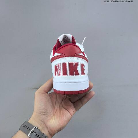Nike Big Low White Red EU 36-45 Skate Shoe - Unisex (BS-60632)