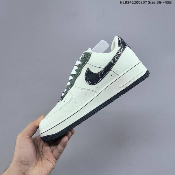 Nike Air Force 1 07 Low Louis Vuitton off white black dark green silver EU 36-45 sneaker