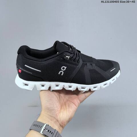 On Running Cloud 5 Black Or Grey White EU 36-45 Running Shoe Running Sneakers - Unisex (BS-69639)