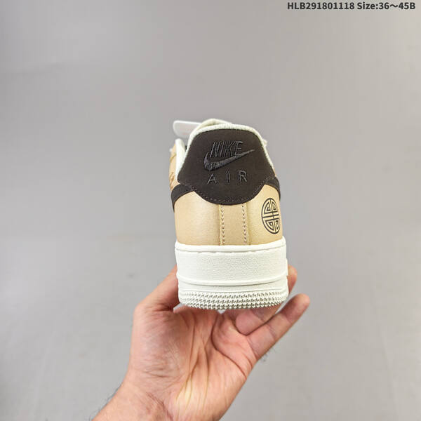 Nike Air Force 1 Low tan brown white off white EU 36-45 sneaker