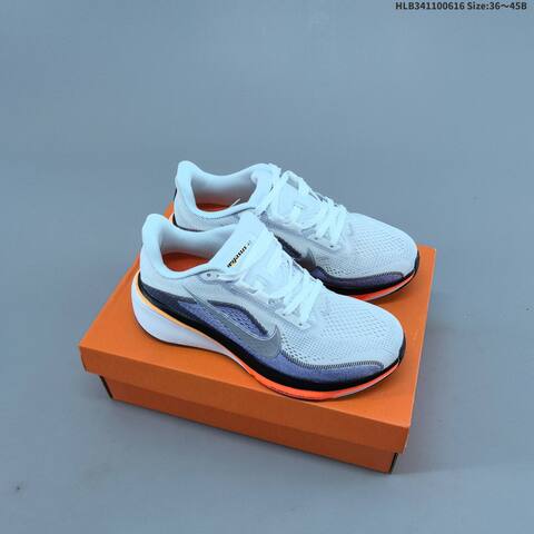 Nike Air Zoom Pegasus 42 White Black Grey Orange EU 36-45 Running Shoe - Unisex (BS-59922)