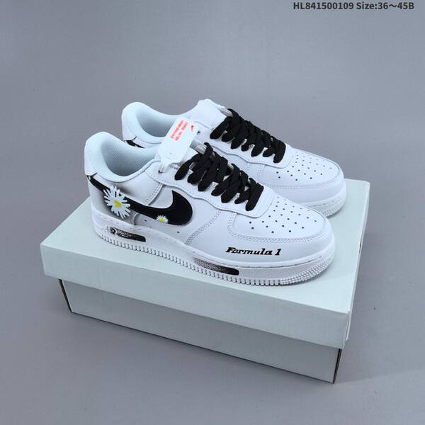 Nike Air Force 1 07 white black yellow EU 36-45 sneaker