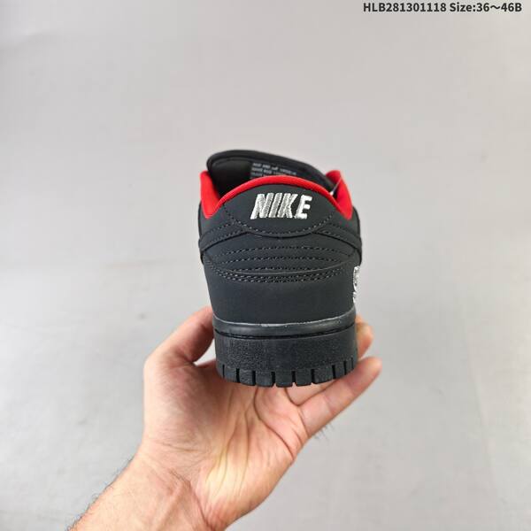 Nike SB Dunk Low Pro black red white EU 36-46 skate shoe