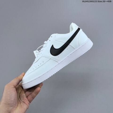 Nike Court Vision 1 Low White Black Multicolor EU 36-45 Skate Shoe - Unisex (BS-61812)