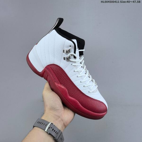 Jordan Air Jordan 12 Retro white/red/black 40~47.5 basketball