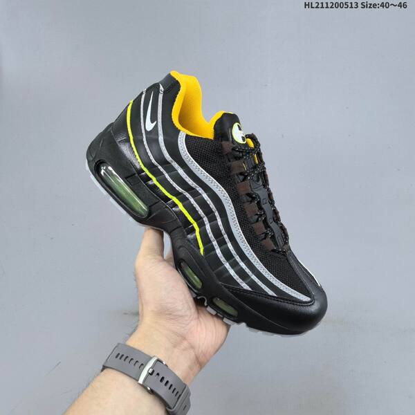 Nike Air Max 95 black yellow silver neon green EU 40-46 running shoe