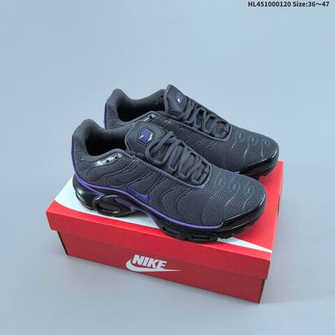 Nike Air Max Plus TN Dark Grey Black Purple EU 36-47 Running Shoe - Unisex (BS-61872)