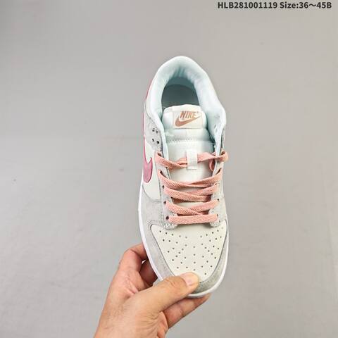 Nike SB Dunk Low Grey Pink White Light Blue EU 36-45 Skate Shoe - Unisex (BS-63434)