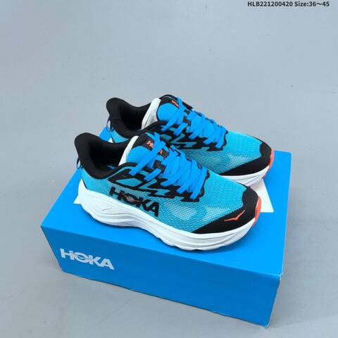 HOKA ONE ONE Challenger 8 Light Blue Dark Green Off White Neon Yellow EU 36-45 Running Shoe Running Sneakers - Unisex (BS-69348)