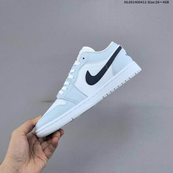 Jordan Air Jordan 1 Low white/light blue/navy 36~46B casual