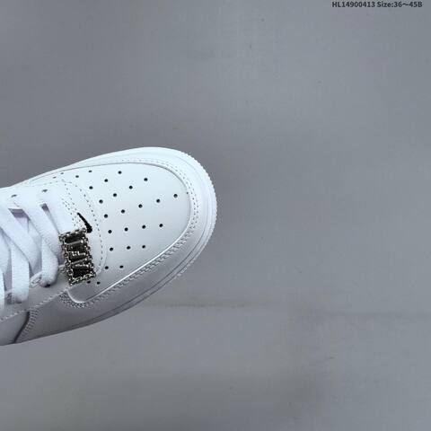Nike Air Force 1 07 Low White Black Silver EU 36-45 Sneaker - Unisex (BS-60761)