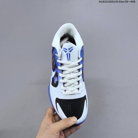 Nike Kobe 5 Protro White Blue Black EU 38-46 Basketball Shoe - Unisex (BS-61653)