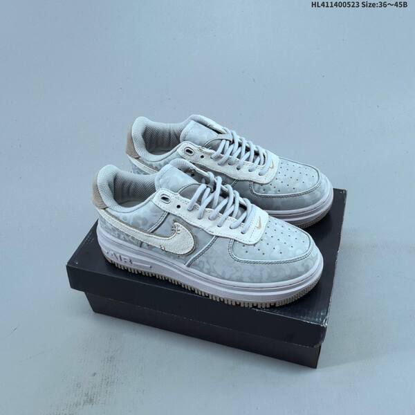 Nike Air Force 1 Low Luxe grey white brown EU 36-45 sneaker