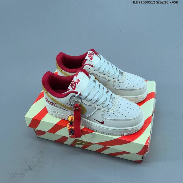 Nike Air Force 1 07 Low Year of the Horse 2026 Sail Burgundy Gold Khaki Brown Red EU 36-45 sneaker