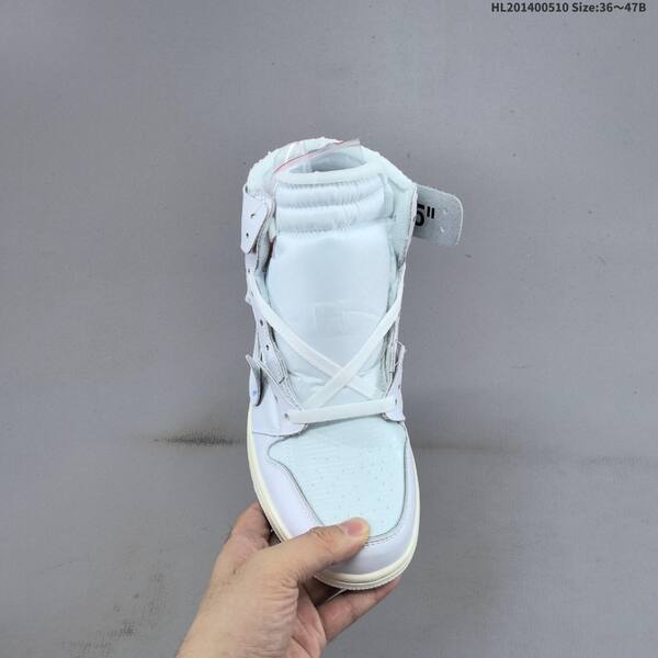 Nike Air Jordan 1 Retro High OG x Off-White "UNC" white/light blue/grey 36~47B basketball