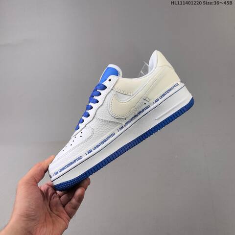 Nike Air Force 1 07 MTAA CQ0494 10 White Royal Blue EU 36 45 Sneaker EU 36-45 - Unisex (BS-62548)