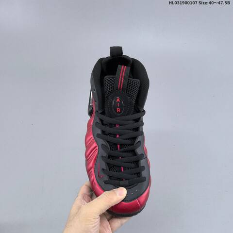 Nike Air Foamposite One Black Red EU 40-47 5 Basketball Shoe - Men's (BS-62171)