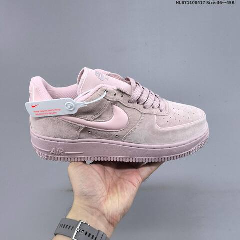 Nike Air Force 1 07 Burgundy Pink EU 36-45 Sneaker - Unisex (BS-60679)