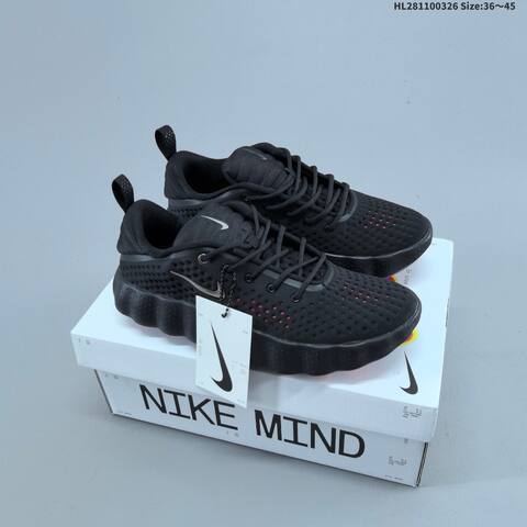 Nike Mind 002 Black Purple Metallic Silver EU 36-45 Running Shoe - Unisex (BS-61117)