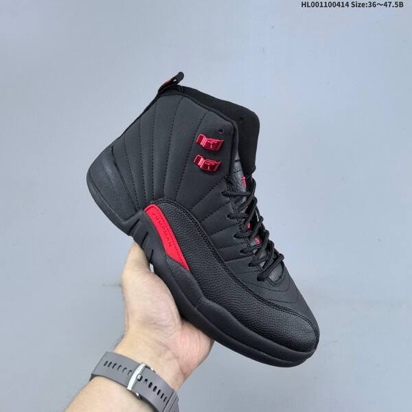 Jordan Air Jordan 12 Retro black/red 36~47.5B basketball