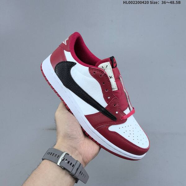 Nike Air Jordan 1 Low Travis Scott white/red/black 36~48.5 casual