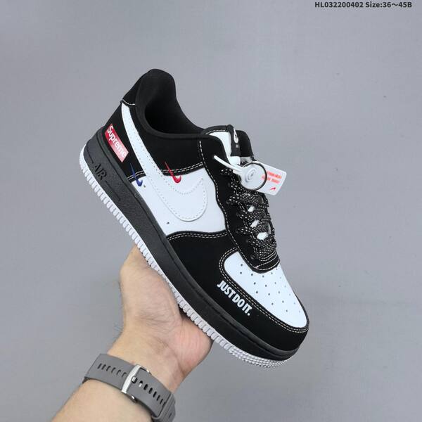 Nike Air Force 1 07 Low Supreme black white red blue EU 36-45 sneaker