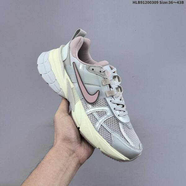 Nike V2K Run grey pink cream white EU 36-43 running shoe