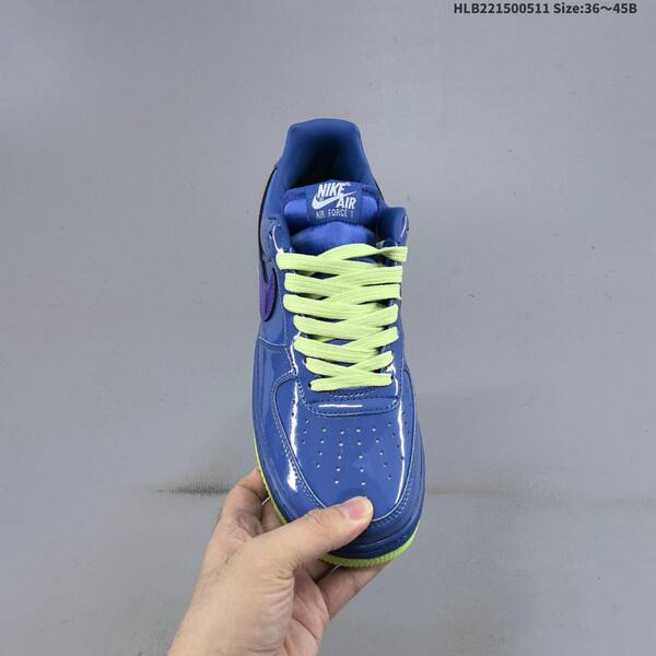 Nike Air Force 1 07 LV8 blue purple neon yellow EU 36-45 sneaker