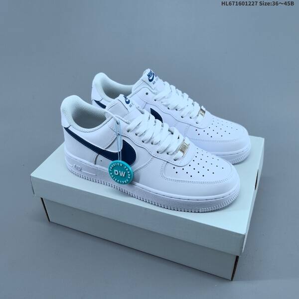 Nike Air Force 1 07 Low white dark navy blue EU 36-45 sneaker