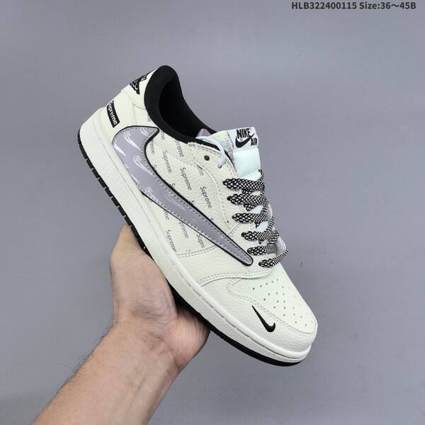 Nike Air Jordan 1 white / black / grey 36~45 lifestyle