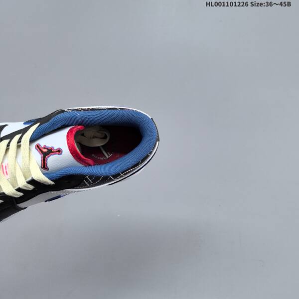 Jordan Air Jordan 1 Low black/white/blue/red 36~45B basketball