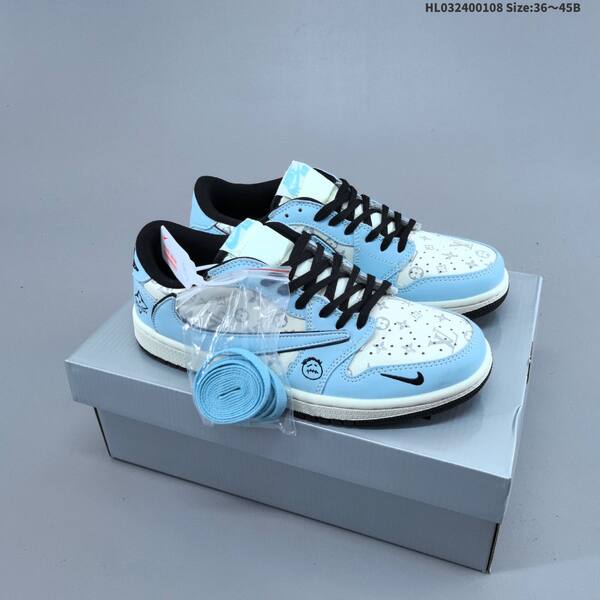Nike Air Jordan 1 black/white/light blue/red EU 36-45 lifestyle