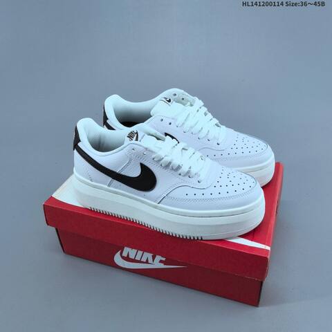 Nike Court Vision Alta LTR Light Pink White Black White EU 36 42 Skate Shoe EU 36-42 - Unisex (BS-61998)