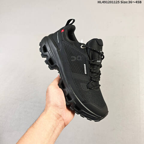 On Running Cloudrock Low WP All Black EU 36-45 Trail Shoe Trail Running Sneakers - Unisex (BS-69765)