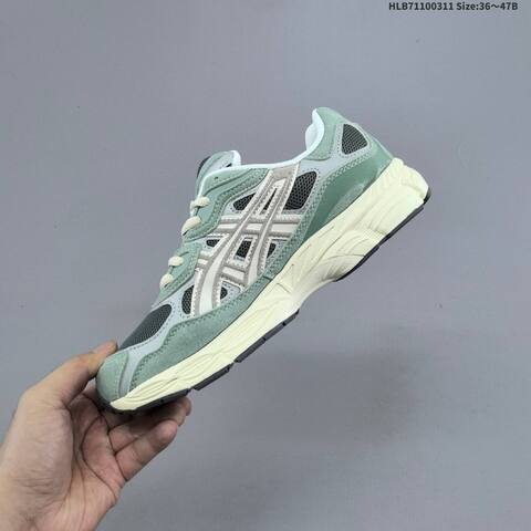 ASICS GEL-NYC Grey Green Cream EU 36-47 Running Shoe Running Sneakers - Unisex (BS-69000)