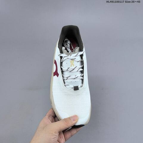 On Cloudmonster Void White Beige Maroon Dark Brown EU 36-45 Running Shoe Running Sneakers - Unisex (BS-69708)