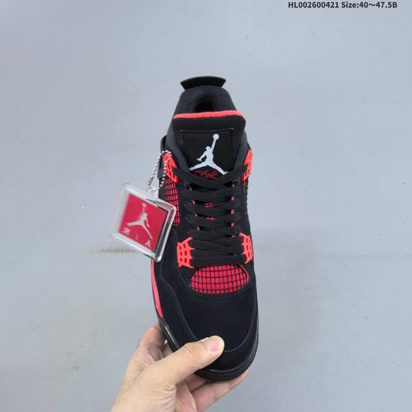 Jordan Air Jordan 4 Retro black/red 40~47.5 basketball