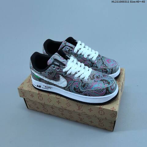Nike Air Force 1 07 Low Multicolor Black White Green Pink EU 36 45 Sneaker EU 36-45 - Unisex (BS-61371)