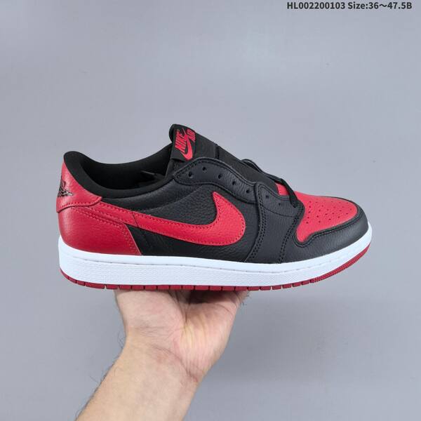 Nike Air Jordan 1 Low OG black/red/white 36~47.5 basketball